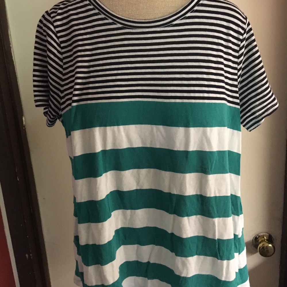 Cute Michael Stars mixed stripe t shirt!